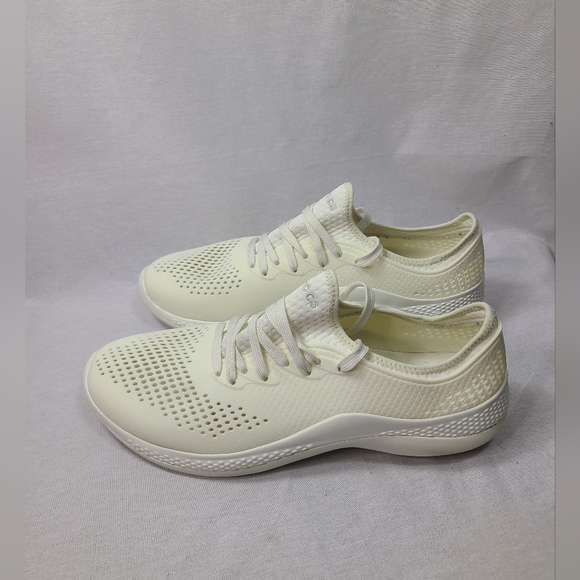 Crocs Literide 360 Pacer Almost White Ivory Mens size 12 - Picture 3 of 6
